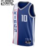 Dres Sacramento Kings Domantas Sabonis Nike 2023-24 City Edition Plava Swingman - Dječji